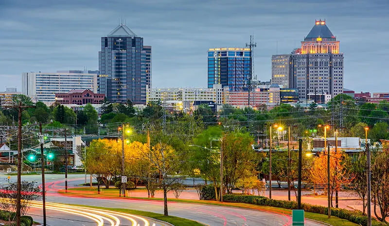 Greensboro NC Skyline